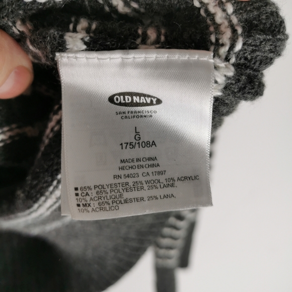 Knit Crewneck Sweater Large Striped - Picture 6 of 7